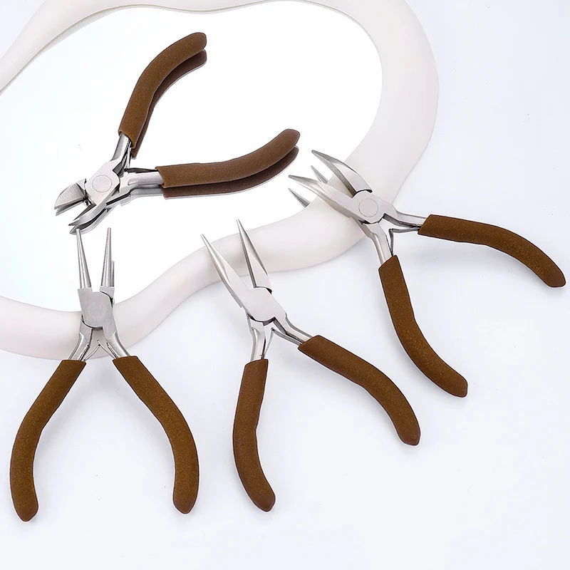 Jewelry Pliers Professional Jewelry Making Tools Needle Nose Pliers Round Wire Cutters for Supplies Wrapping DIY Crafts Beading