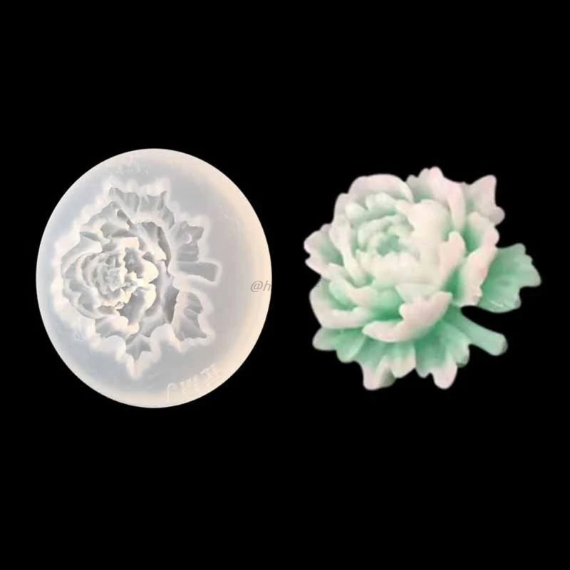 4Pcs Flower Epoxy Resin Mold Kits Camellia Rose Turnsole Silicone Mold Jewelry Making Charms DIY Silica Molds Crafts