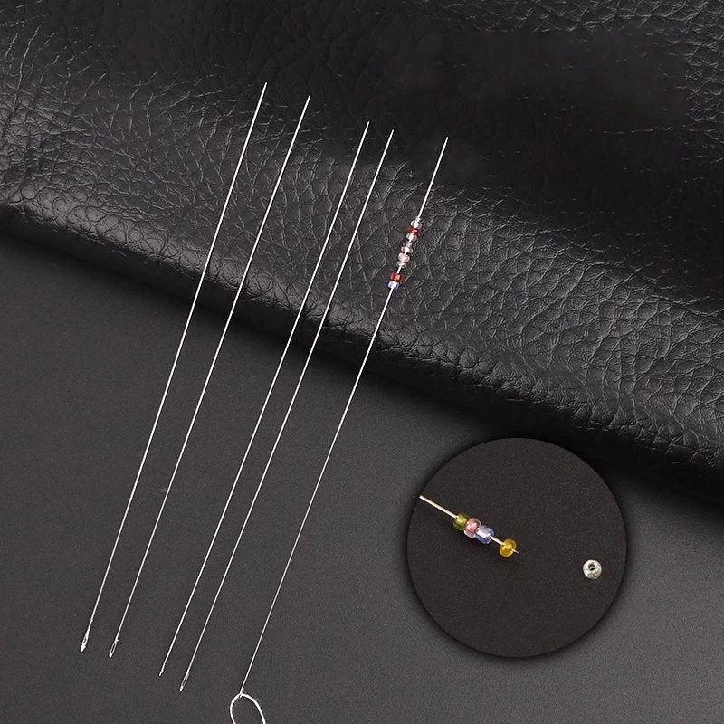 30PCS Metal Beading Needles for Beads 40/55/80/100/120MM Jewelry Bracelet Necklace Making Pins Cord Tools Pins DIY Tool
