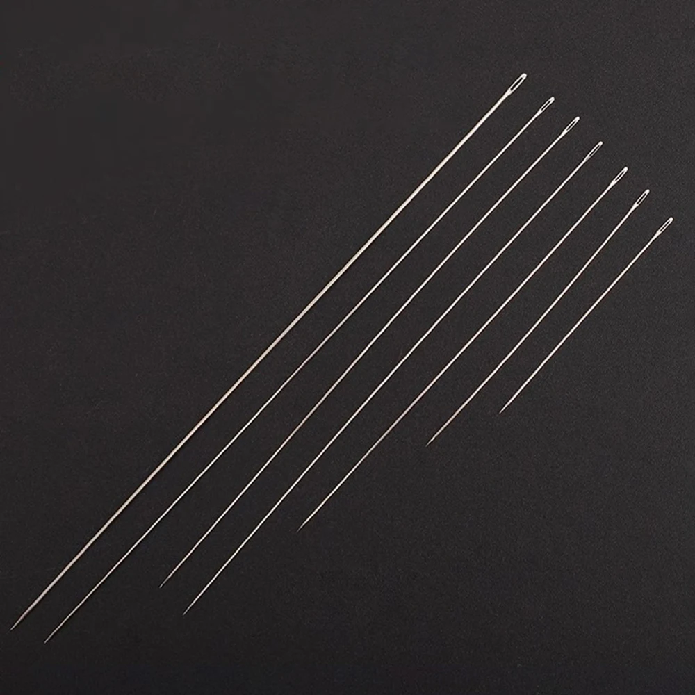 30PCS Metal Beading Needles for Beads 40/55/80/100/120MM Jewelry Bracelet Necklace Making Pins Cord Tools Pins DIY Tool