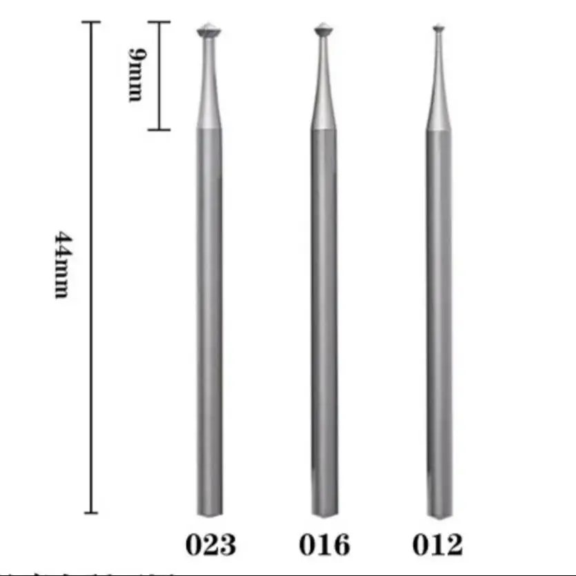 253 90° Steel Hart Bur Bearing Cutter Jewelry Stone Setting Ring Seats Rotary Cutting Bur 6pcs/box