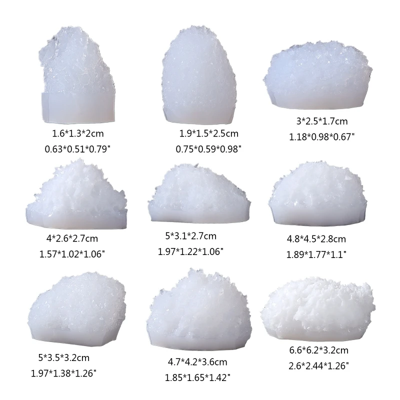 Resin Crystal Moulds UV Epoxy Resin Filler Charms Molds Crystal Cluster Molds for DIY Wedding Home Table Ornaments
