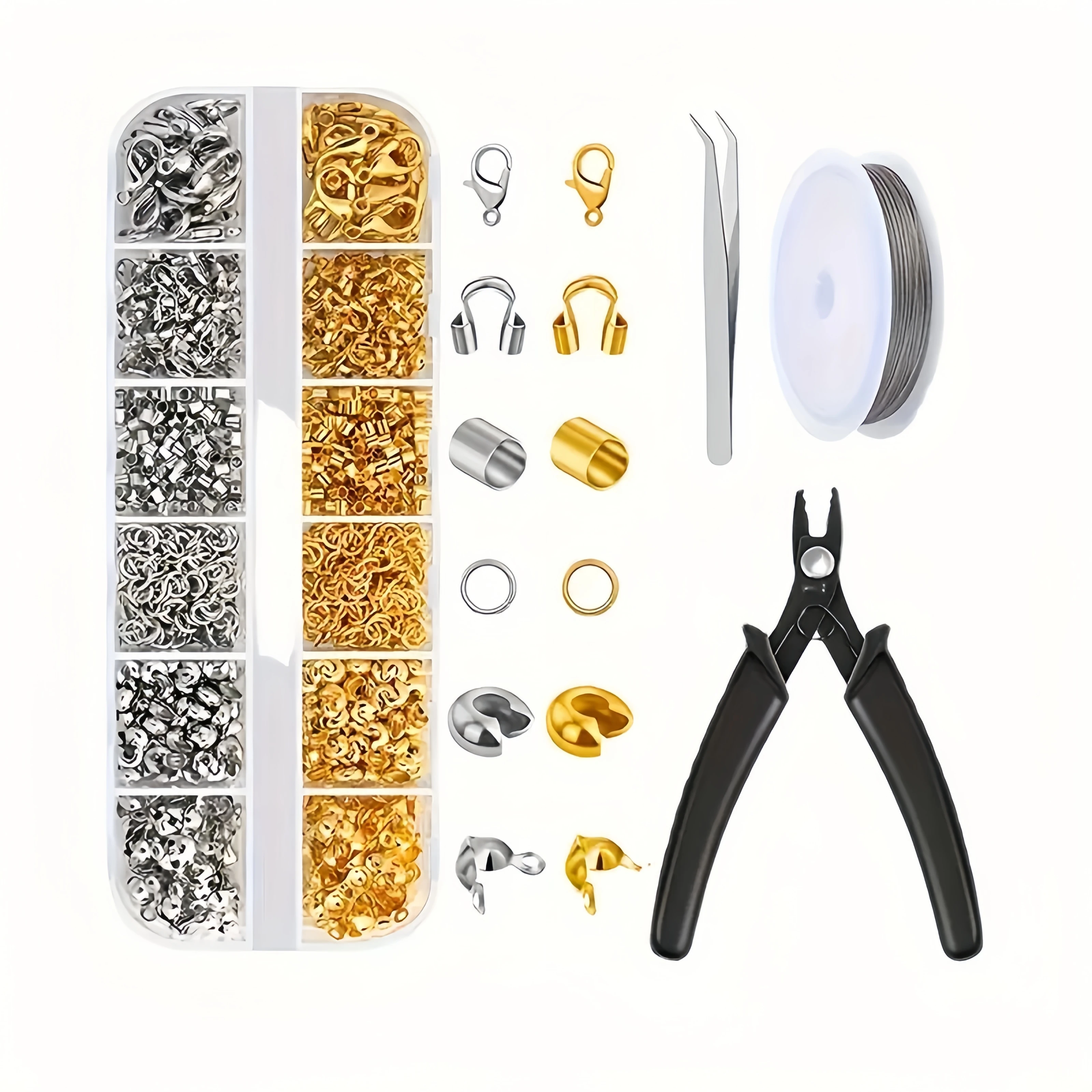 Pink-Tools, Making Kit, DIY Necklace Making Supplies, Beading Tray, For Jewelry Making Beading Design, Jewelry Pliers, Necklace