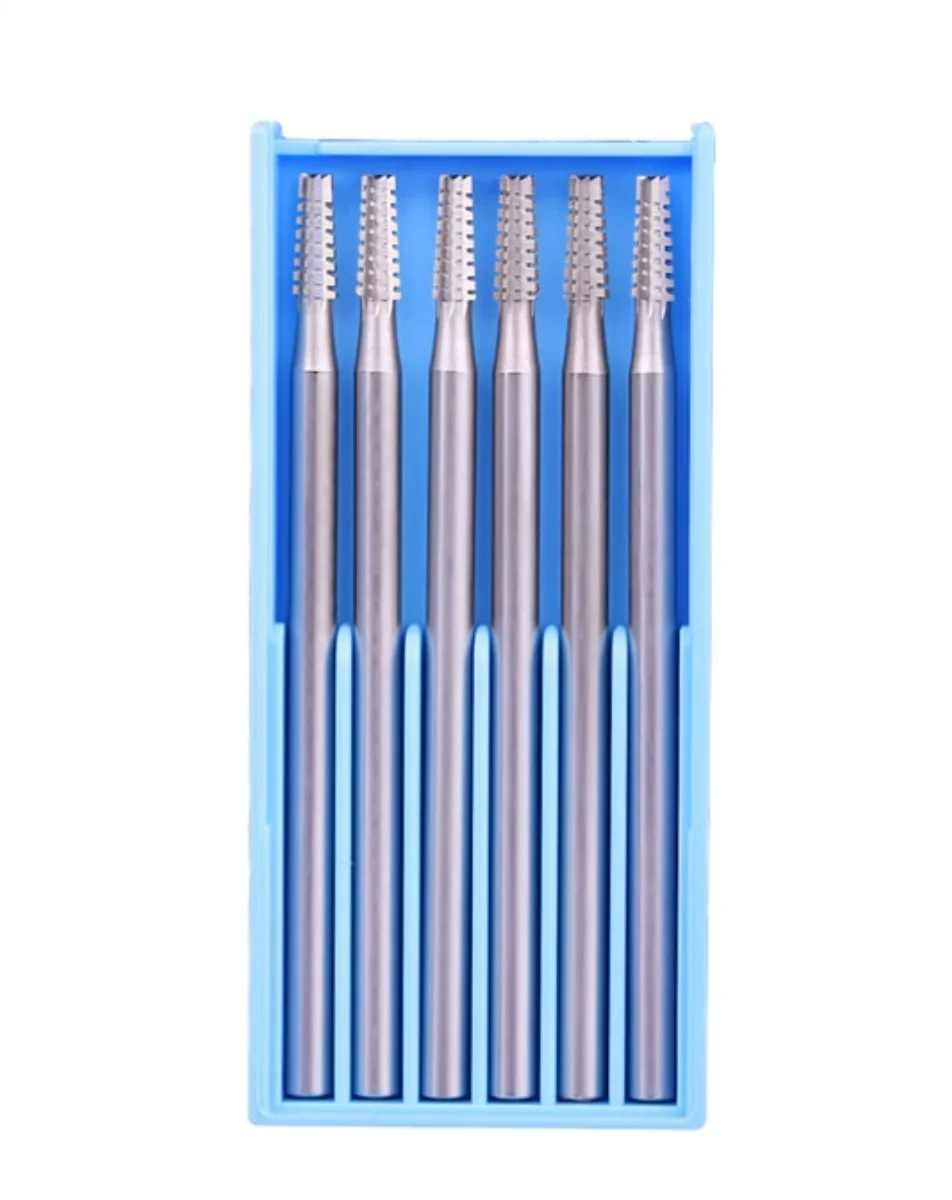 6pcs/set Steel Burs for Jewellery Engraving Metal Drill Carving Grinding Bits 2.35mm Shank Jewelry Tools