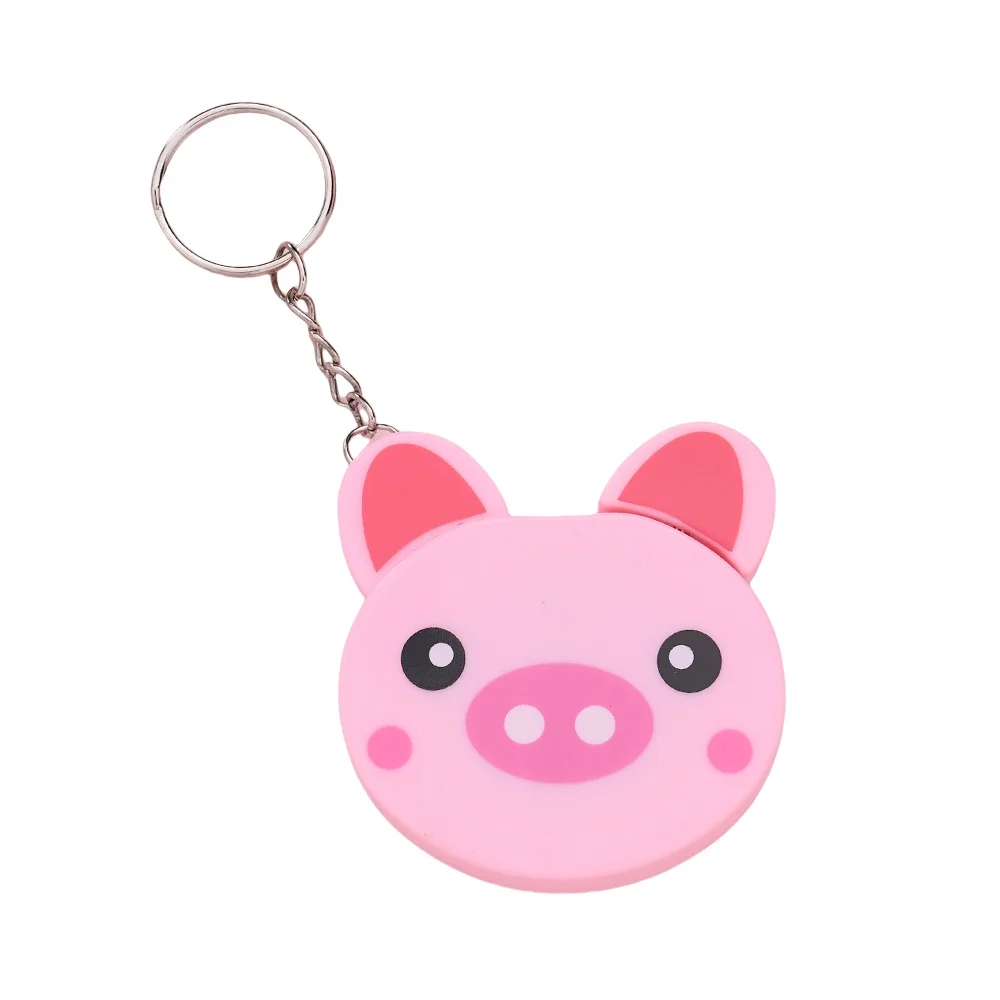 iYOE 1pc 1.5m Animal Keychain Soft Tape Measure Retractable Double Scale Automatic Sewing Tape Measure Ruler Tools Tailor Craft
