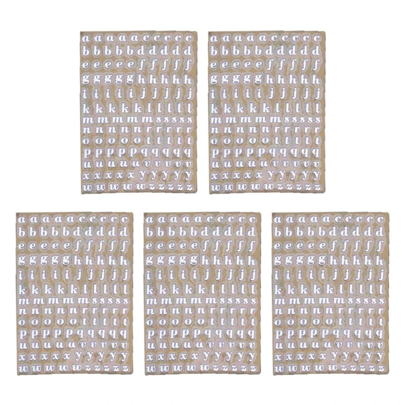 5Pcs 3mm Letters Chunky Glitter Epoxy Resin Decorative Stickers Engkish Letters Numbers UV Epoxy Resin Fillings