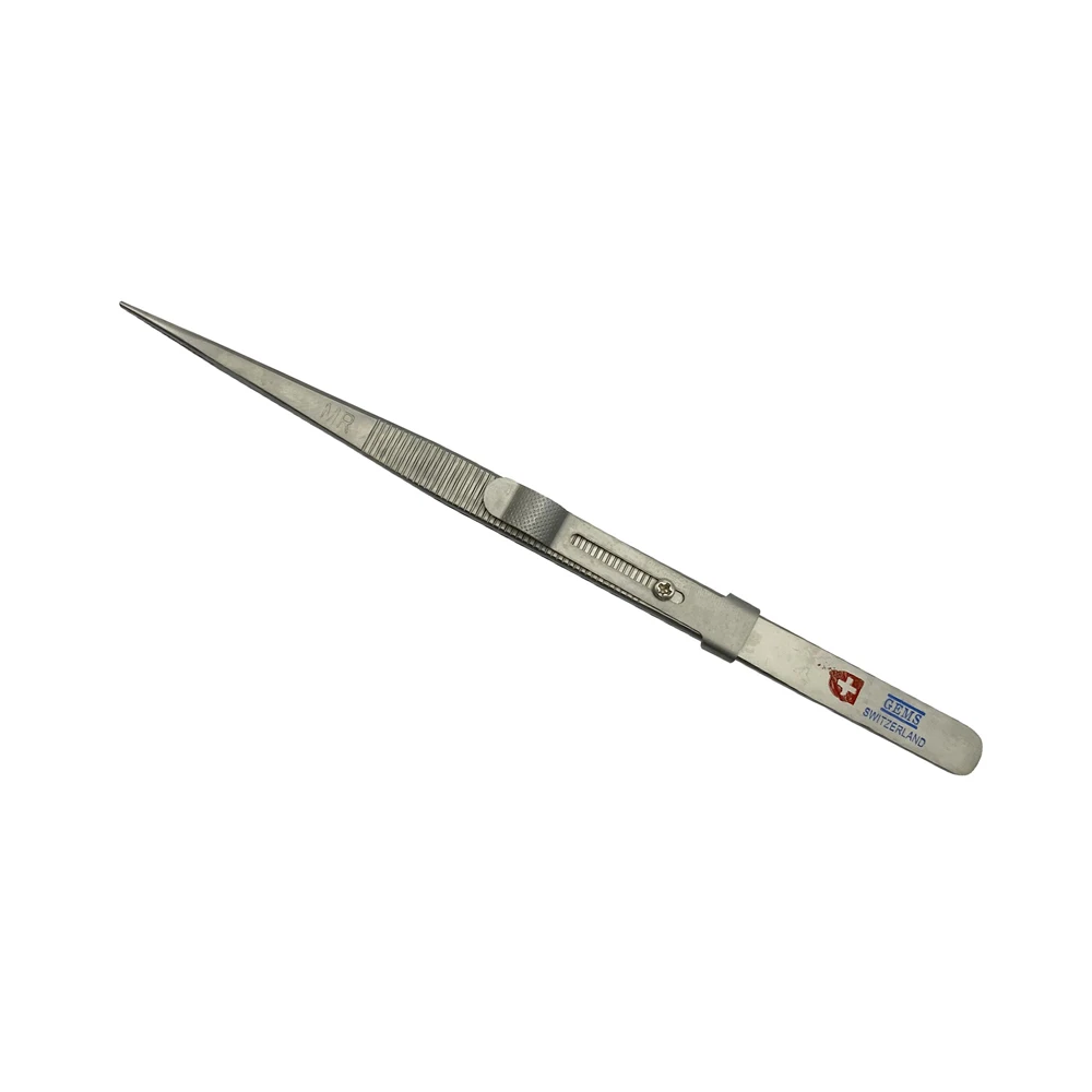 Adjustable Jewelry Tweezers with Buckle Slide Lock Stainless Steel GemStone Diamond Tweezer Professional Jewellery DIY Tools