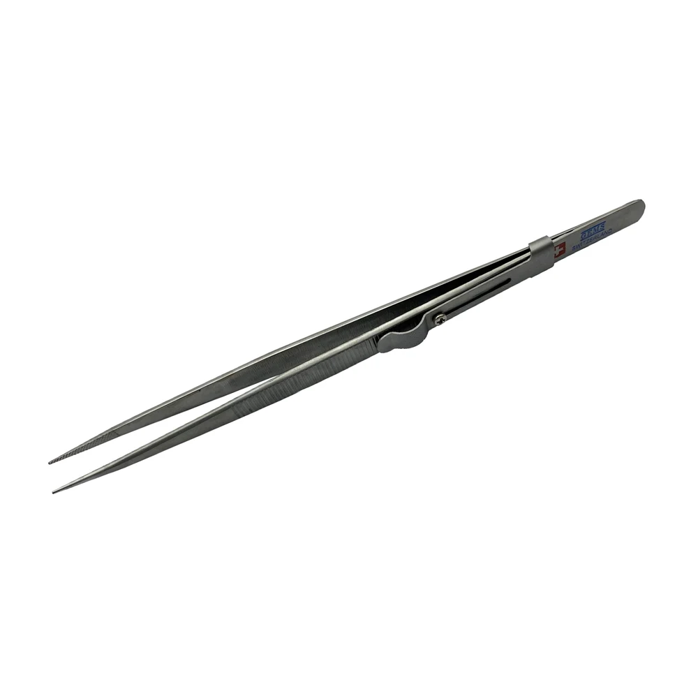 Adjustable Jewelry Tweezers with Buckle Slide Lock Stainless Steel GemStone Diamond Tweezer Professional Jewellery DIY Tools