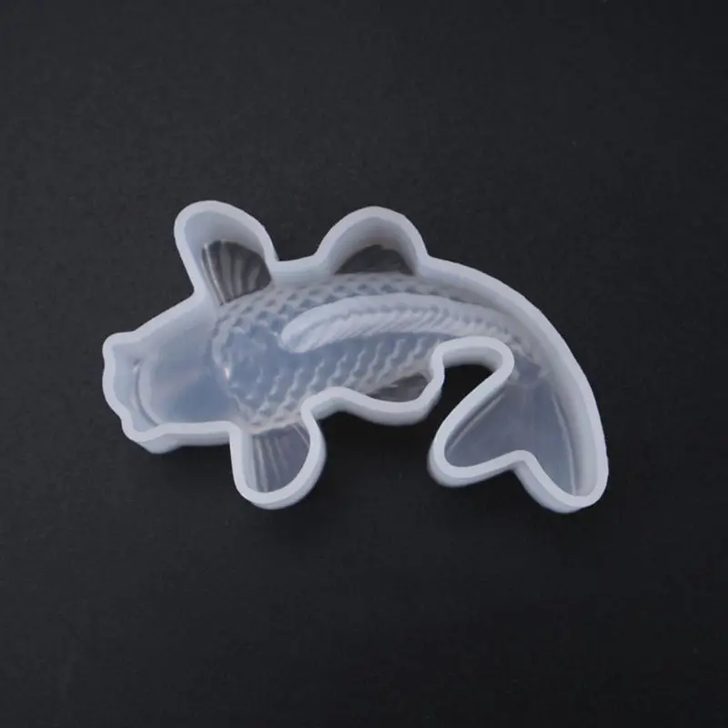Silicone Mold Fish Shape Mini Transparent Decorative Epoxy Resin Moulds for DIY Necklace Earrings Jewelry Making Supply