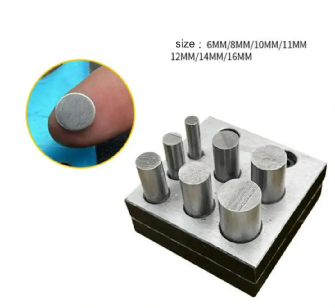 CR12 steel Disc Cutter Jewelry Making Bone Punching Cut Hole Punch Forming Die Cutting Tool Necklace Pendant Charm DIY