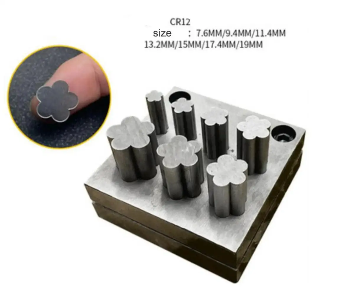 CR12 steel Disc Cutter Jewelry Making Bone Punching Cut Hole Punch Forming Die Cutting Tool Necklace Pendant Charm DIY