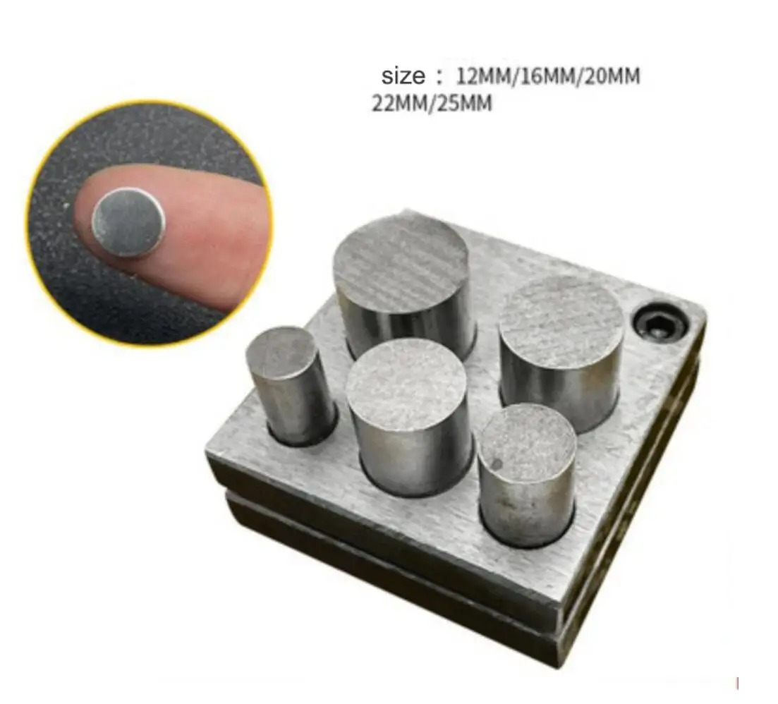 CR12 steel Disc Cutter Jewelry Making Bone Punching Cut Hole Punch Forming Die Cutting Tool Necklace Pendant Charm DIY