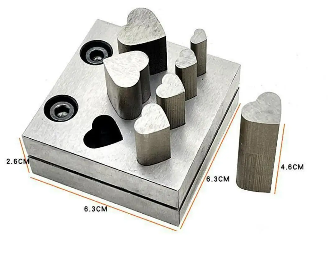 CR12 steel Disc Cutter Jewelry Making Bone Punching Cut Hole Punch Forming Die Cutting Tool Necklace Pendant Charm DIY