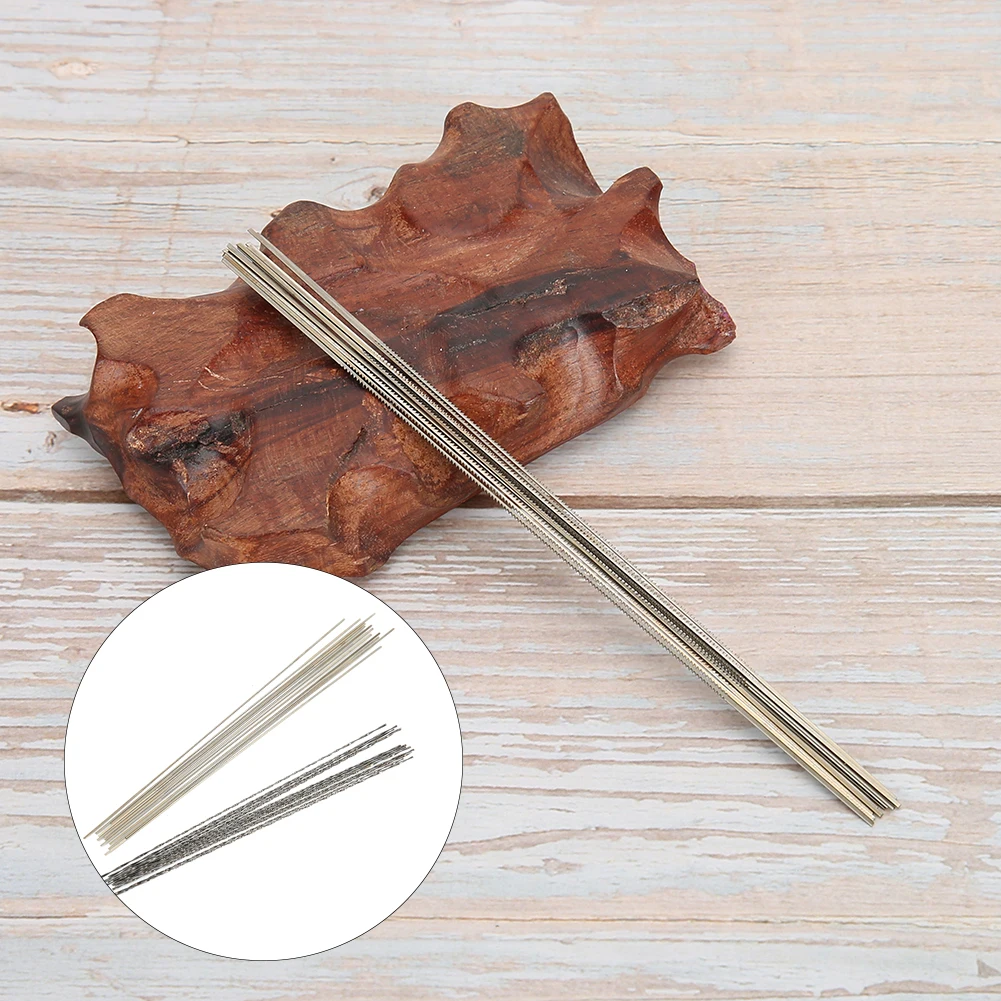 12pcs Tungsten Steel Double Sword Saw Cutting Blades Jewelers Saw Cutting Blades Metal Jewelry Wax Engraving DIY Hand Tool