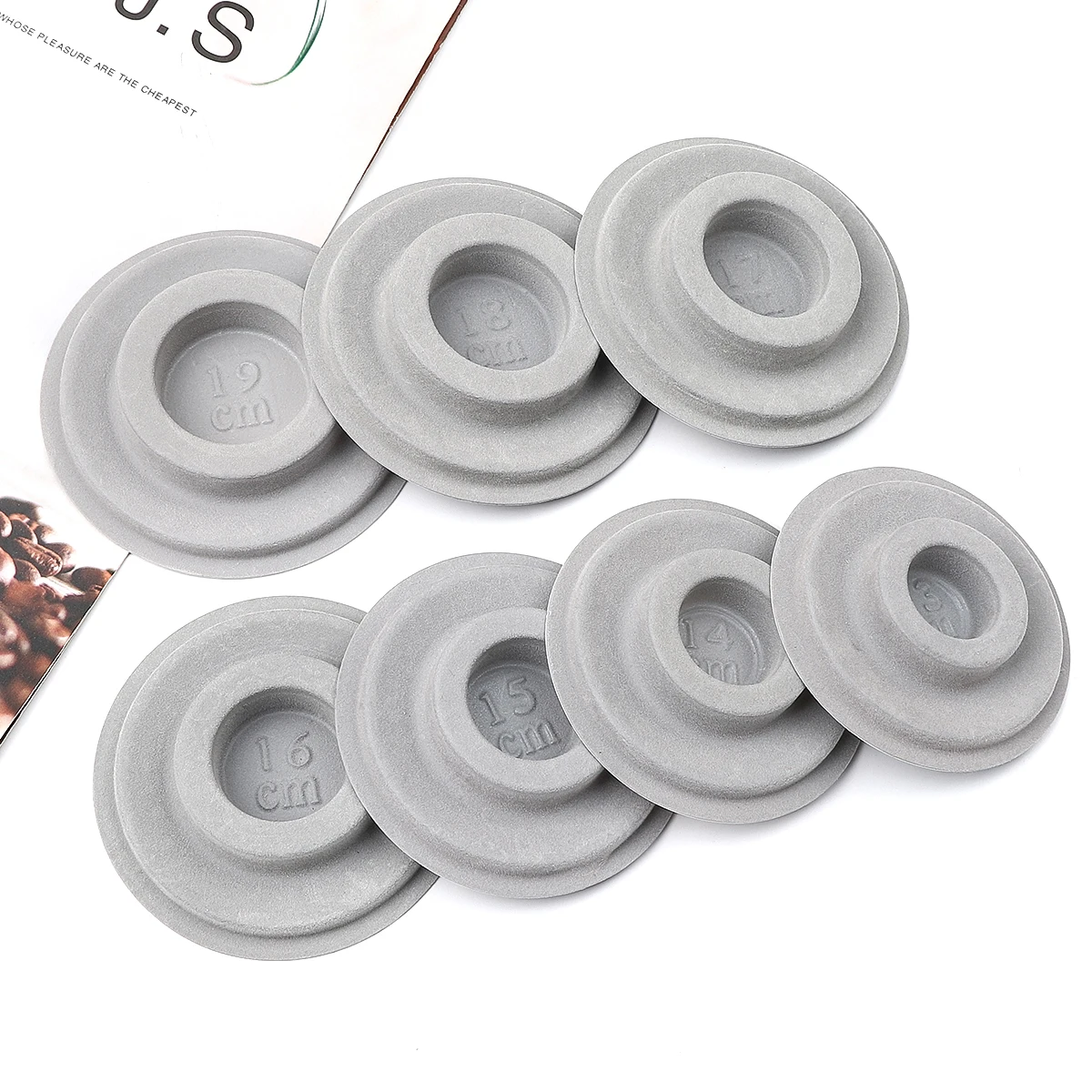 1pc PE Flocked Jewelry DIY Bracelet Design Round Plate Handmade Beaded Bracelet Design Table Size Dial New Beads Measuring Plate