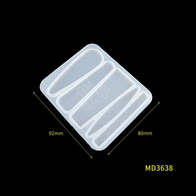 Handmade Barrettes Silicone Epoxy Resin Molds DIY Hair Pin Acrylic Mold Alligator Hair Clip Molds Jewelry Making Tools