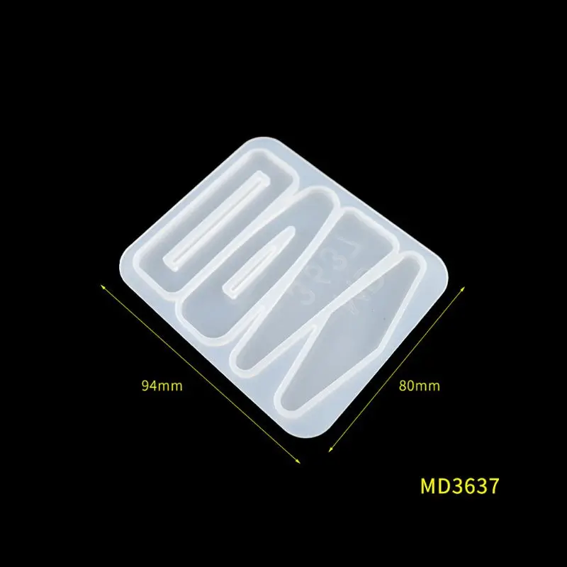 Handmade Barrettes Silicone Epoxy Resin Molds DIY Hair Pin Acrylic Mold Alligator Hair Clip Molds Jewelry Making Tools