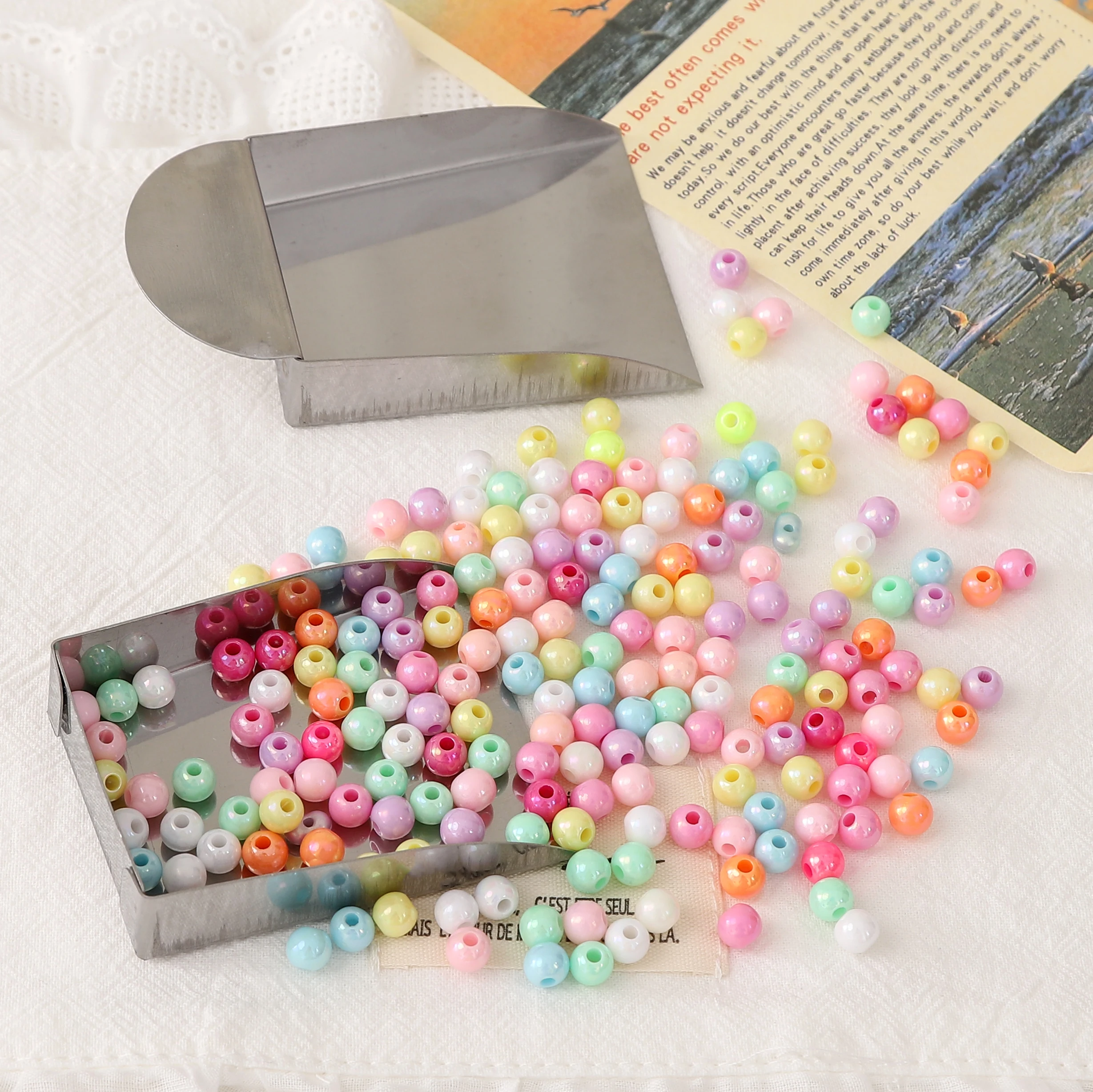 1Pc Professional Stainless Steel Seed Beads Shovel Jewelry Hand Tool Pick Up Storage Tools For Jewelry DIY Handmade Making