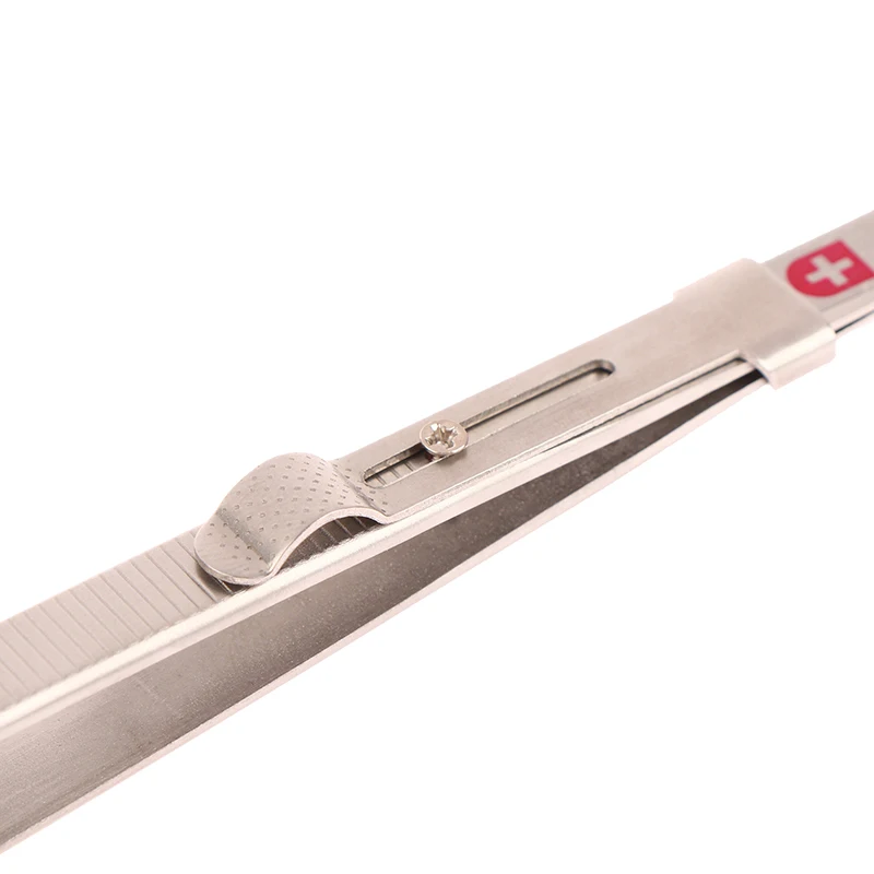Jewelry Making Tool Tweezers Concave Groove Diamond Stainless Steel Adjustable Craft Tools For Jeweler