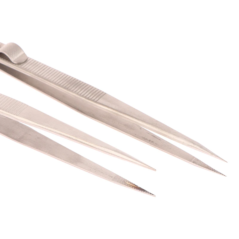 Jewelry Making Tool Tweezers Concave Groove Diamond Stainless Steel Adjustable Craft Tools For Jeweler