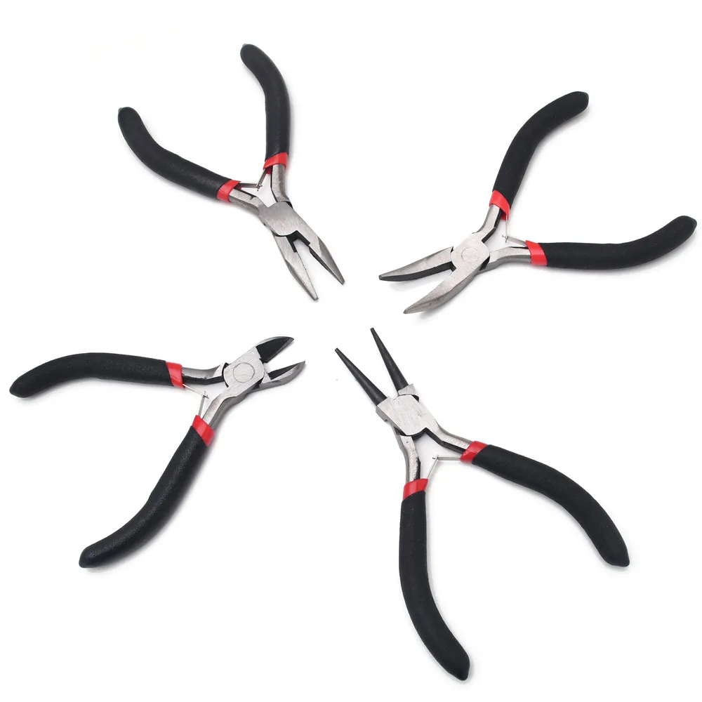 3-4Pcs Jewelry Pliers Set, Carbon Steel Cutting Pliers,Chain-Nose Pliers,Round Nose Plier For Jewelry DIY Making tool