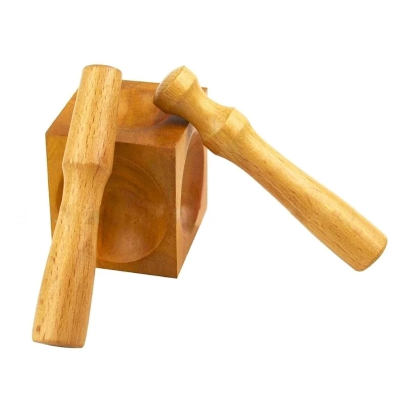 Durable Wood Doming Block and Punches Jewelry Making Tools Wood Dapping Block Perfect for Soft Metal Jewelry Making
