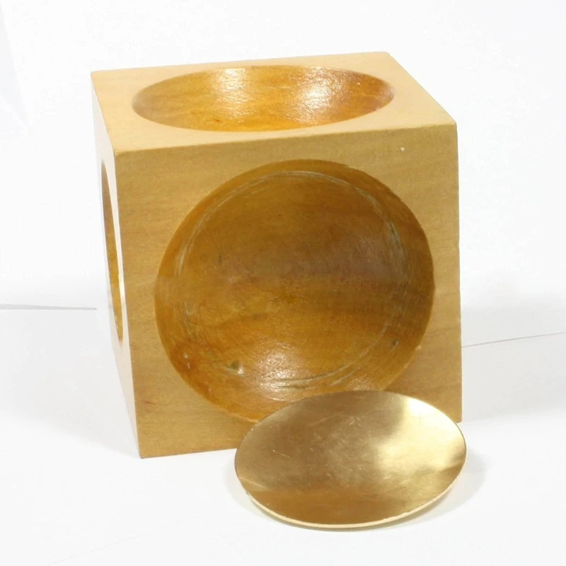 Durable Wood Doming Block and Punches Jewelry Making Tools Wood Dapping Block Perfect for Soft Metal Jewelry Making