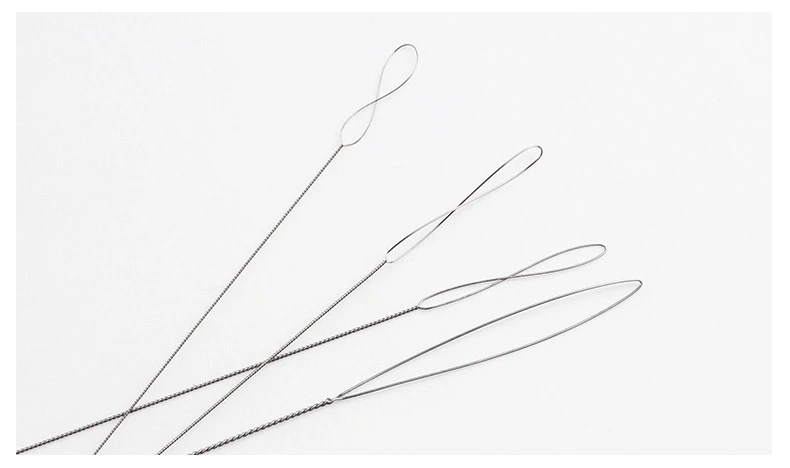 2Pcs/Lot Stainless Steel Big Eye Beading Needles Easy Thread String Cord Pins For Beads and Pearls DIY Jewellry Making Tools