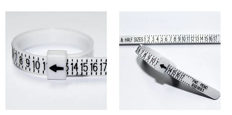 UK USA British American European Standard Measurement Belt Bracelet Rings Sizer Finger Size Screening Jewellery Tool Custom Logo