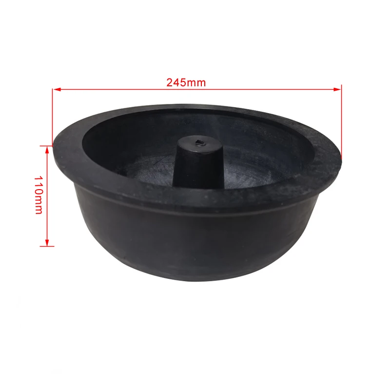 8 inch Gem Vibrating Tumbler Barrel with Cover 245mm Rubber Jewelry Polishing Bucket