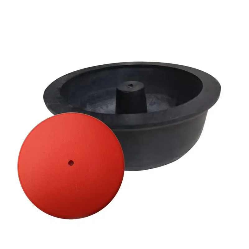 8 inch Gem Vibrating Tumbler Barrel with Cover 245mm Rubber Jewelry Polishing Bucket