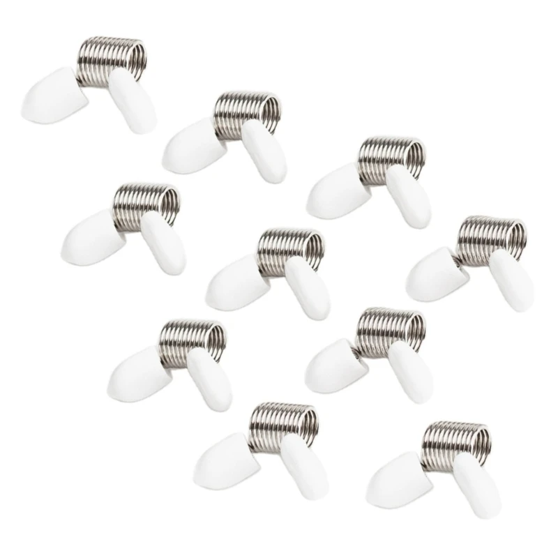 10Pcs/4Pcs Bead Stopper Set Metal Beading Helper Jewelry Making Tool Spring End Fasteners