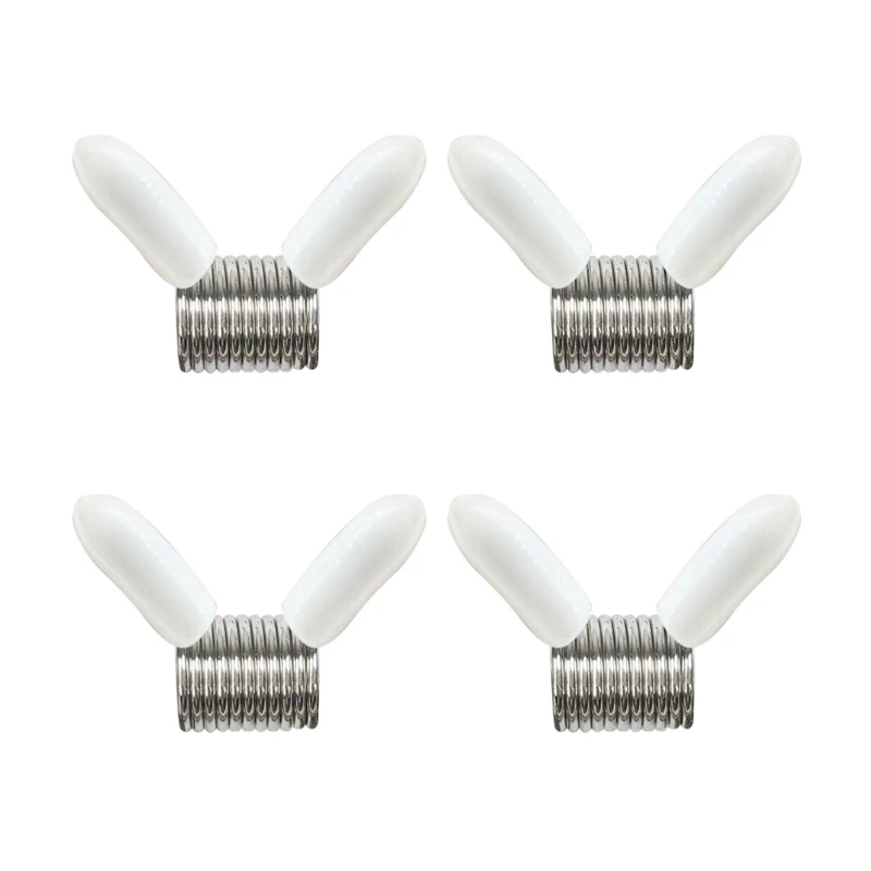 10Pcs/4Pcs Bead Stopper Set Metal Beading Helper Jewelry Making Tool Spring End Fasteners