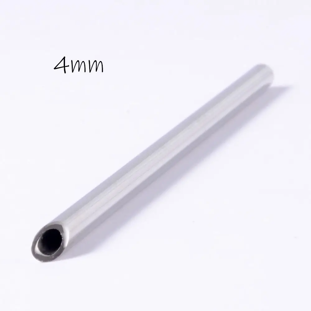 Tube Puncture Tube Stainless Steel Puncture Tool Lip Nail Puncture Tool Nose Nail Piercing Tool Body Jewelry Piercing Receiver
