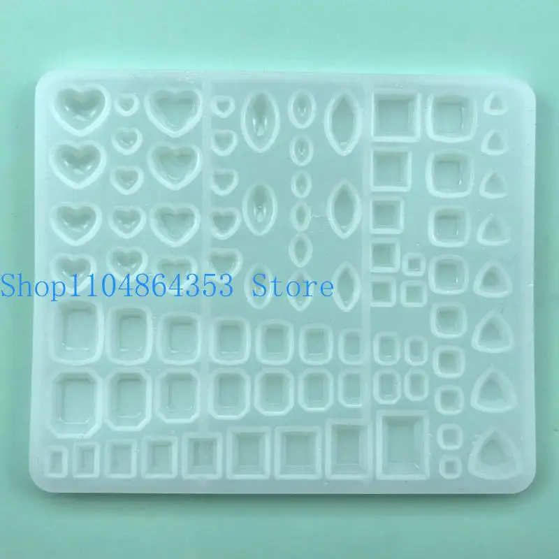 Heart Square Silicone Mold Crystal Diamond Resin Mold Jewelry Making Epoxy Casting Mold Ice Cubes Mold DIY Craft