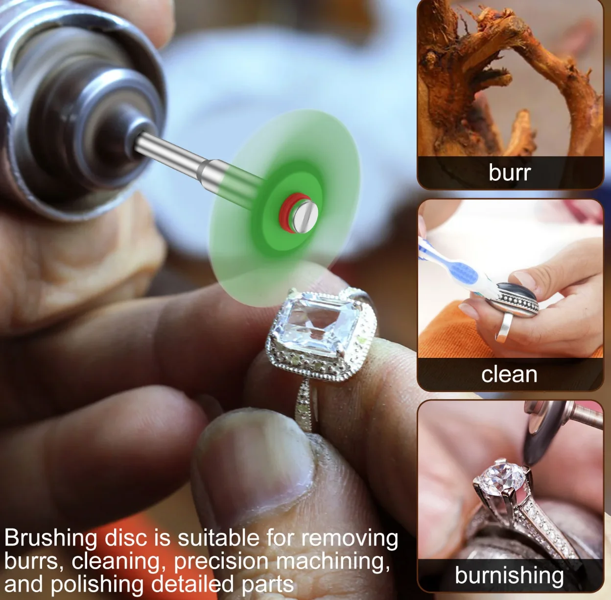 9Pcs Radial Bristle Disc Kit Abrasive Brush Elastic Detail Polishing Abrasive Wheel for dremel Rotary Tool Accessories