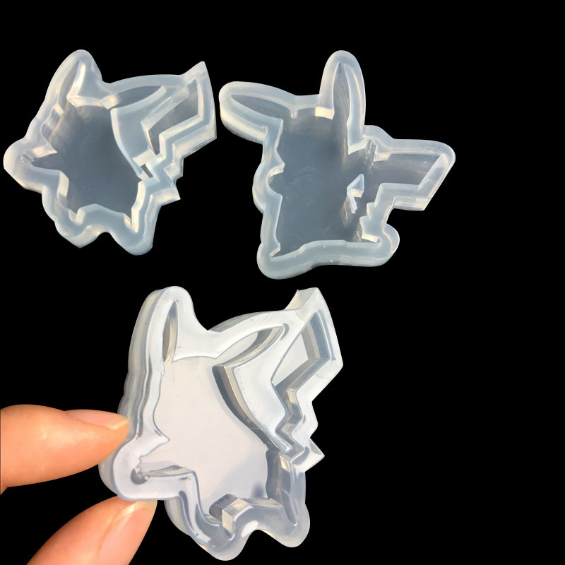 New 1pcs UV Craft DIY Jewelry Liquid Silicone Mold Cute Cartoon Resin Molds for Intersperse Decorate Making Toys Bakeware
