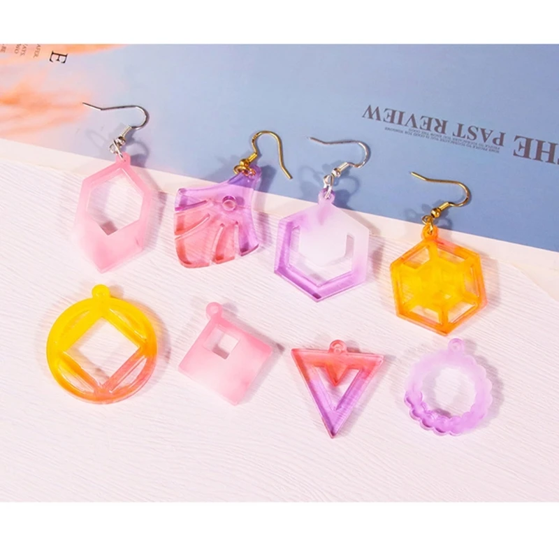 Earring Resin Mold Vintage Pendant Silicone Mould Epoxy Resin Jewelry Making Molds Droplet Animal Charm DIY Mold Jewelry