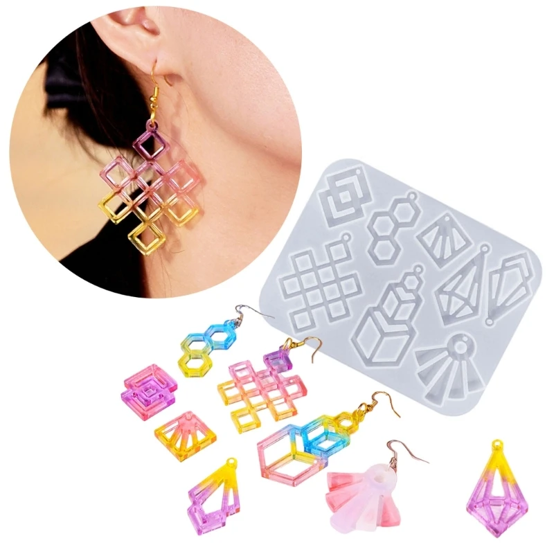 Earring Resin Mold Vintage Pendant Silicone Mould Epoxy Resin Jewelry Making Molds Droplet Animal Charm DIY Mold Jewelry