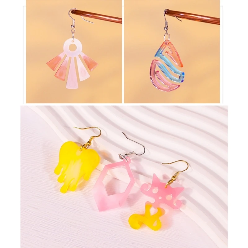 Earring Resin Mold Vintage Pendant Silicone Mould Epoxy Resin Jewelry Making Molds Droplet Animal Charm DIY Mold Jewelry