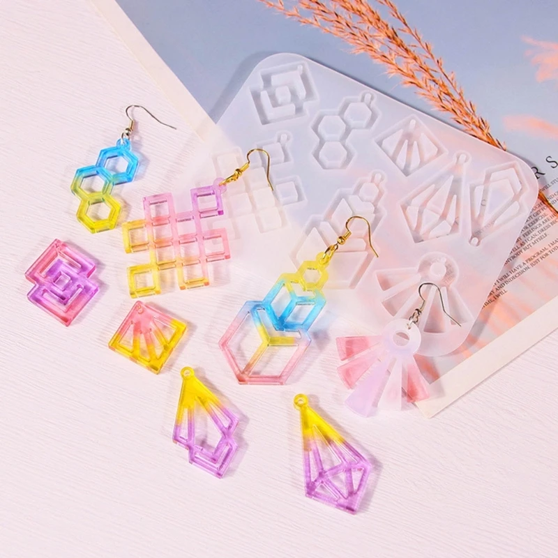 Earring Resin Mold Vintage Pendant Silicone Mould Epoxy Resin Jewelry Making Molds Droplet Animal Charm DIY Mold Jewelry