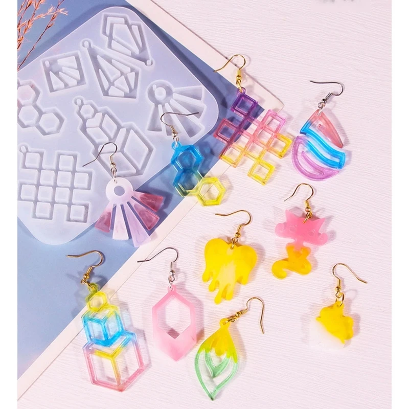 Earring Resin Mold Vintage Pendant Silicone Mould Epoxy Resin Jewelry Making Molds Droplet Animal Charm DIY Mold Jewelry