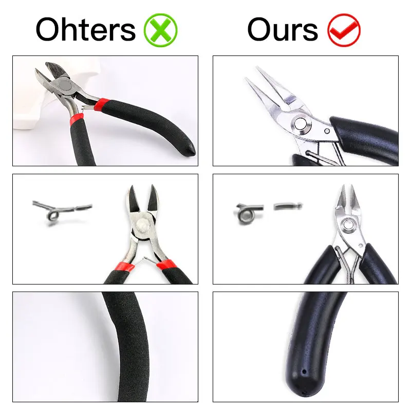 Stainless Steel Pliers Jewelry Making Pliers Tools Wire Cutter for Jewelry Repair Wire Wrapping, Crafts, Jewelry Making Supplies