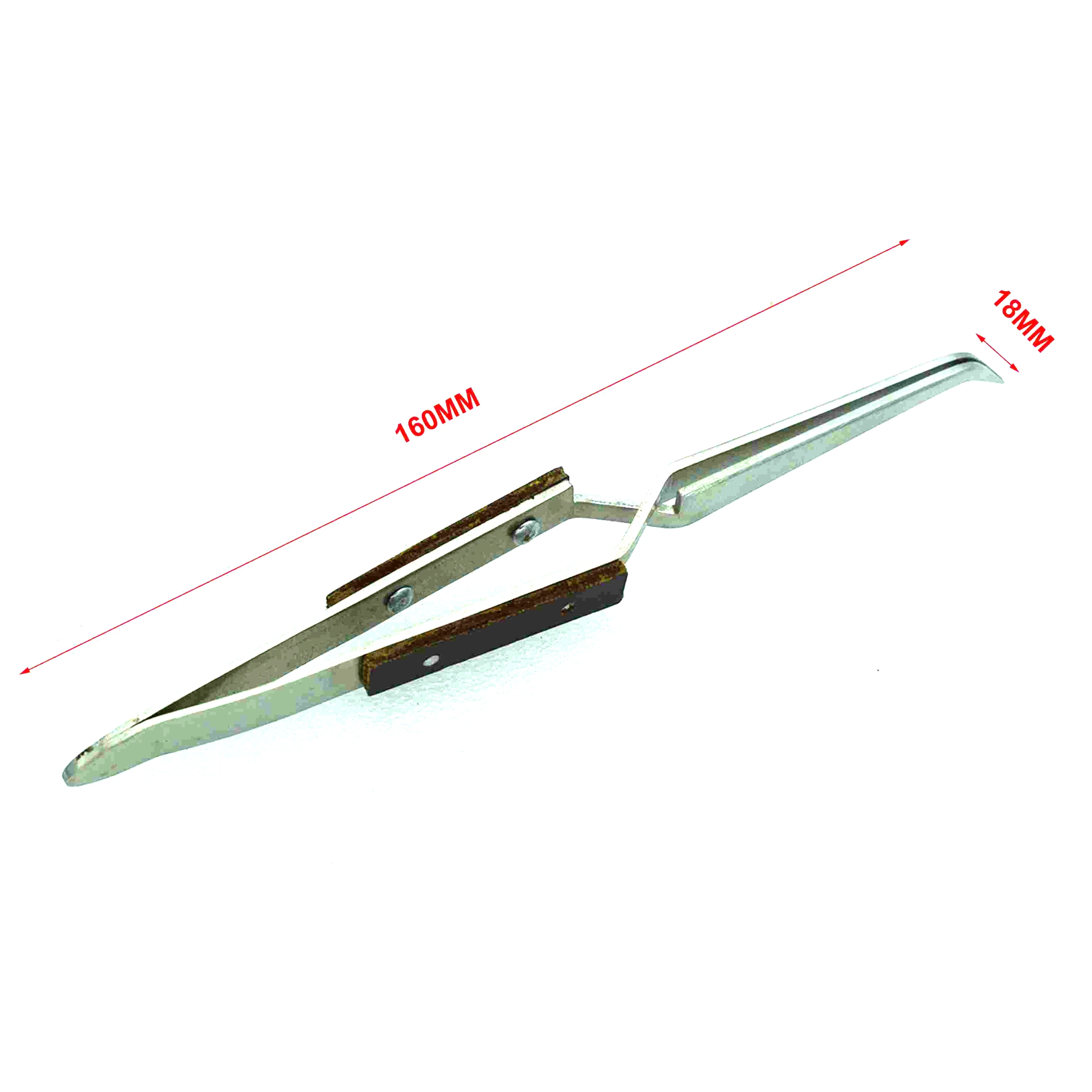 1 Piece Stainless Steel Welding Clamp Serrated Jaw Cross Locking Soldering Tweezers for Jewelry Making Gold Smith Precision Tool
