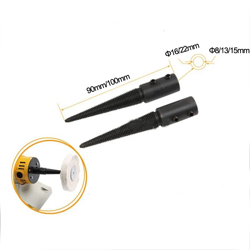 1 Pair Jewelry Polishing Motor Tapered Spindles 8mm Shank TM-2 Grinding Machine Attachments