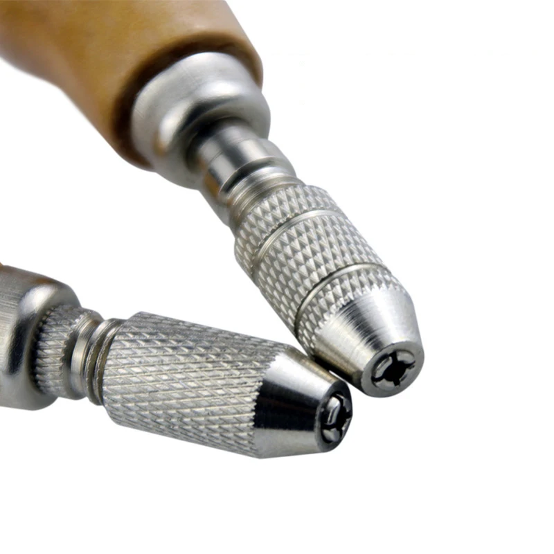 Jewelers Pin Vise Vice Wooden Handle Twisting Wire Wrapping Drill Kit Collet Watches Jewelry Tools
