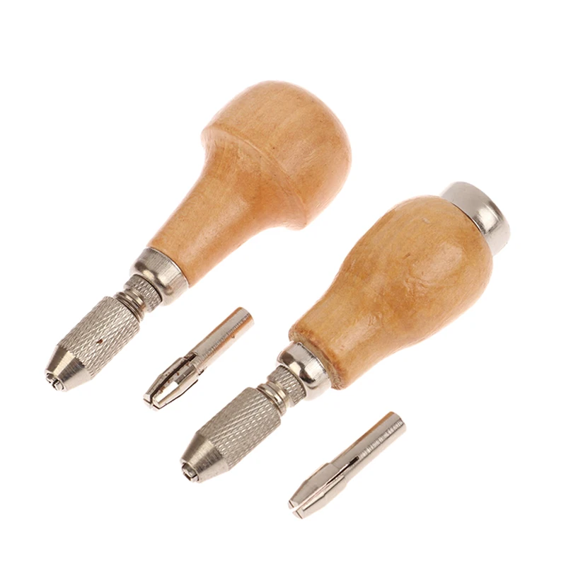 Jewelers Pin Vise Vice Wooden Handle Twisting Wire Wrapping Drill Kit Collet Watches Jewelry Tools