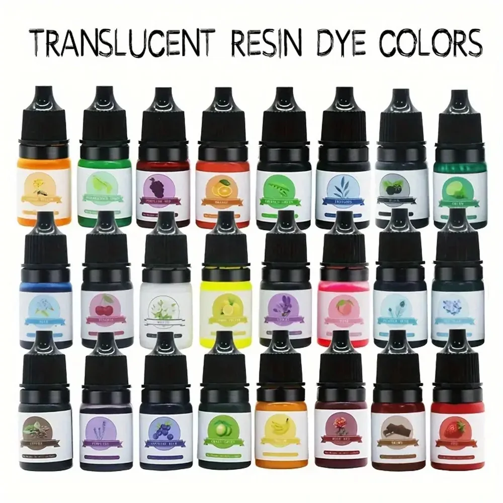 Epoxy Pigment 24 Colors 5ml Epoxy Resin Dye Liquid Epoxy Resin Colorant for Resin Art Paint Jewellery Crafts Coloring