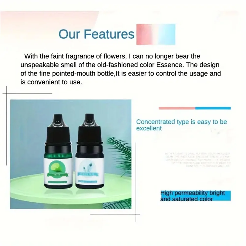 Epoxy Pigment 24 Colors 5ml Epoxy Resin Dye Liquid Epoxy Resin Colorant for Resin Art Paint Jewellery Crafts Coloring