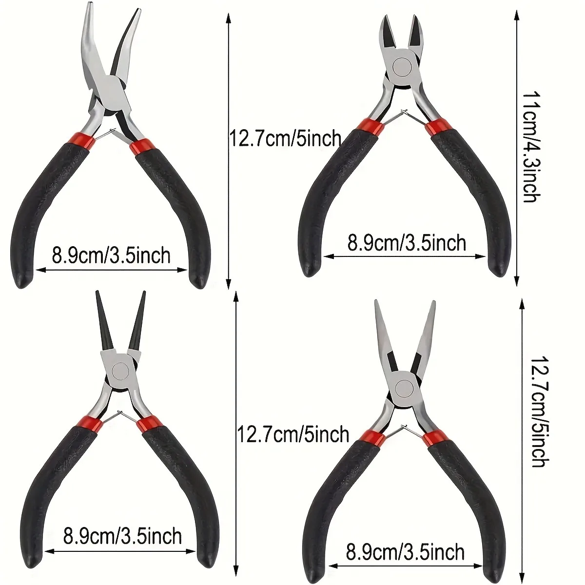 4pcs/1pcs Multifunctional Jewelry Pliers Manual Pointed-Nosed Pliers Oblique Pliers Mini Pointed-Nosed Pliers, For Jewelry Makin